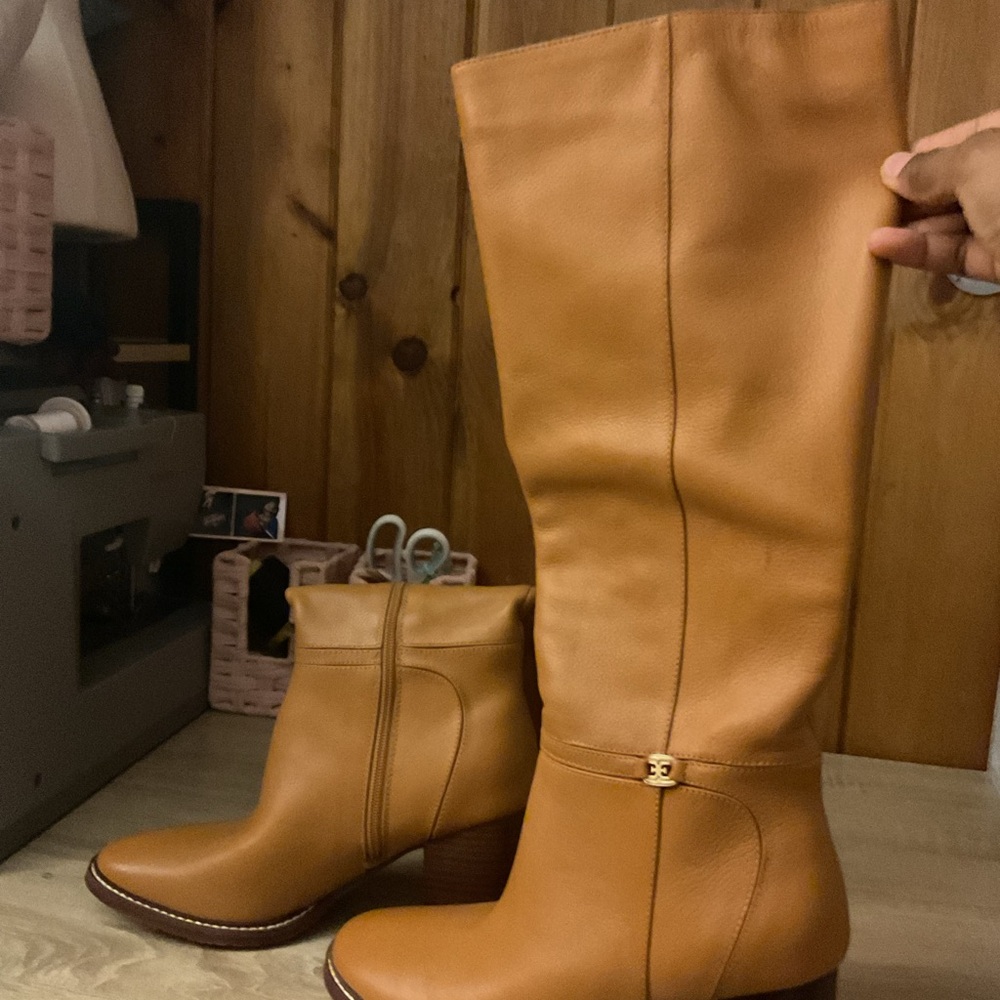 brown knee high boots